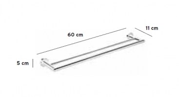 TOALLERO LAVABO DOBLE KUBIC COOL POM D'OR